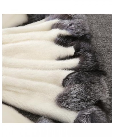 Luxury Faux Fur Coat Women Plus Size Winter Clothes Fluffy Cardigan with Hood Warm Cozy Jackets Fashion Outerwear White $20.4...