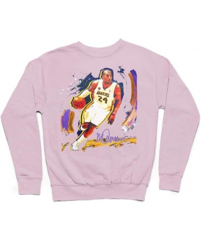 Kobe Black Mamba Sweater - Graphic Unisex Sweatshirt for Men and Women Light Pink $18.40 Hoodies & Sweatshirts