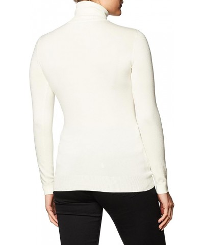 Women's Long Sleeve Adelle Turtleneck Sweater Cream White $33.28 Sweaters