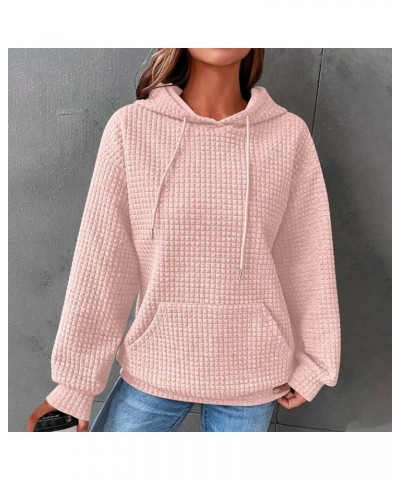 Hoodies for Women Long Sleeve Hooded Oversized Sweatshirt Fall Fashion Clothes Casual Comfy Plus Size Tops Pullover A Pink $8...