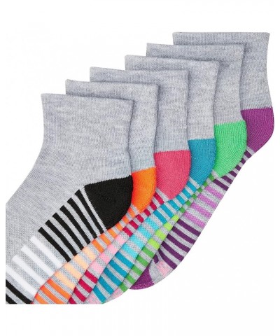 Women's 6-Pair Comfort Fit Ankle Socks Grey $8.48 Activewear