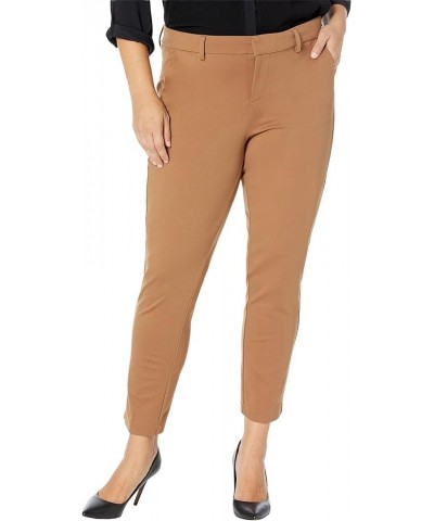 Plus Size Slim Leg Ponte Trousers in Ponte Knit in Black Maple $20.33 Pants