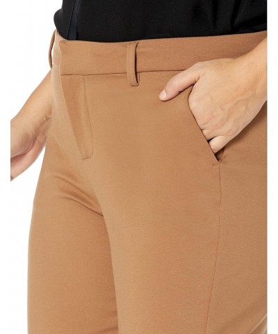 Plus Size Slim Leg Ponte Trousers in Ponte Knit in Black Maple $20.33 Pants