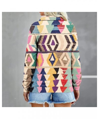 Sweatshirts for Women Loose Fit Long Sleeve Western Aztec Geometric Hoodies Sweatshirt Casual Trendy Pullover 04 Khaki $11.69...