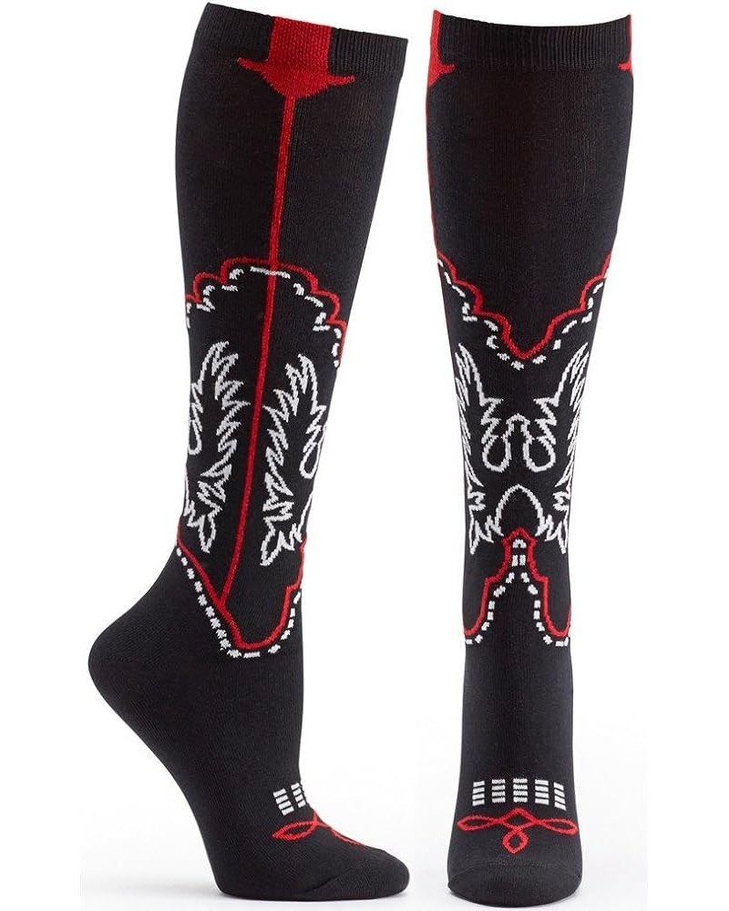 Women's Cowboy Boots Socks Black $12.54 Socks