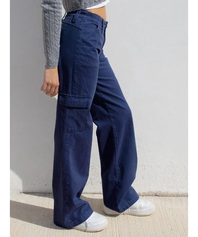 Low Waisted Jeans for Women Aesthetic Vintage Baggy Pants Wide Leg Casual Trousers 2022 Trendy E-Girl Clothes Z2-purple $16.2...