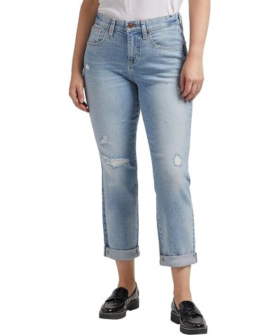 Women's Carter Mid Rise Girlfriend Jeans Calm Blue $38.06 Jeans