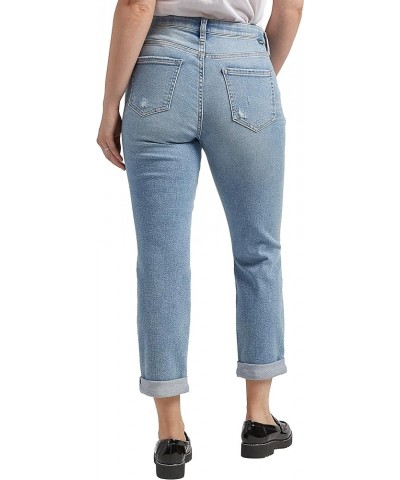 Women's Carter Mid Rise Girlfriend Jeans Calm Blue $38.06 Jeans