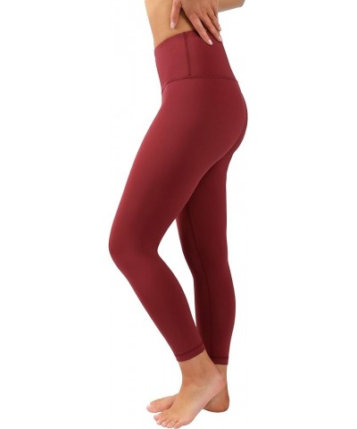 High Waist Squat Proof Capris - 22” Interlink Workout Capris Burnt Raspberry $13.99 Activewear