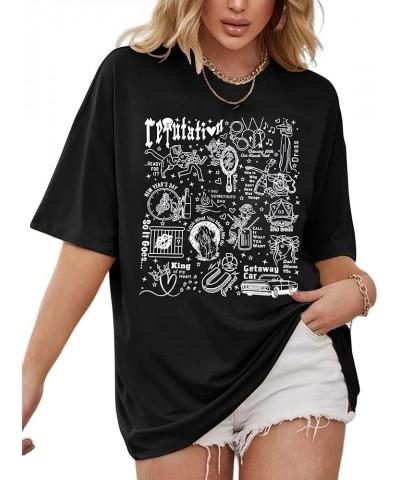 Album Graphic Oversized T Shirt Vintage Album Country Music Lover Short Sleeve Tee Music Concert Fans Gift Top N-black-1 $13....