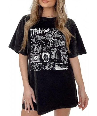 Album Graphic Oversized T Shirt Vintage Album Country Music Lover Short Sleeve Tee Music Concert Fans Gift Top N-black-1 $13....