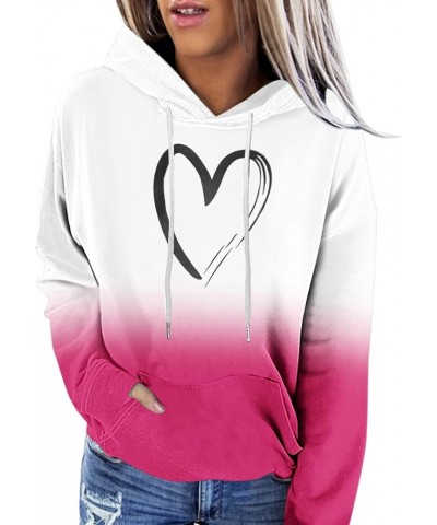 Cute Hoodies for Girls 10-12 Years Old Women's Graphic Sweatshirt Long Print Sleeve Casual Top Pullover Z04-pink $8.95 Tops