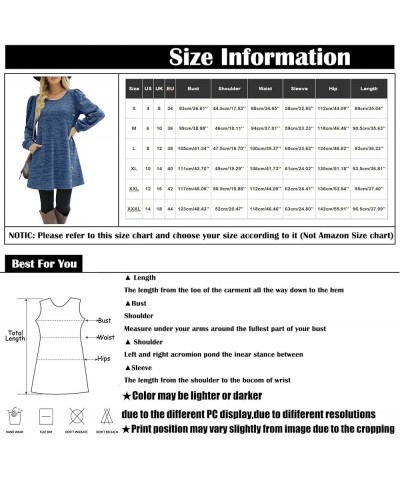 Sweater Dresses for Women 2024 Casual Spring Long Sleeve Pullover Button Side Dress A-cyan $10.61 Dresses