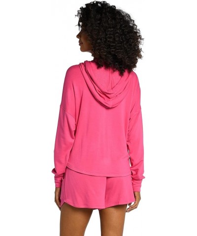 Women's Hooded Sweater Pop Pink//Living in Leisure $14.87 Others