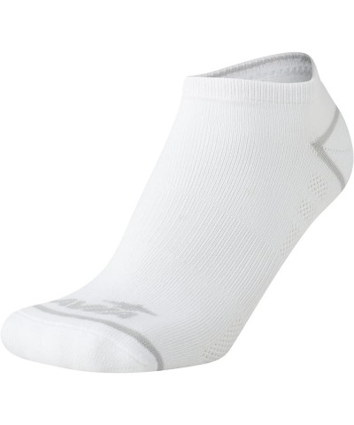 Women's No Show Low Cut Running Socks (6 Pack) Pure White $12.13 Activewear