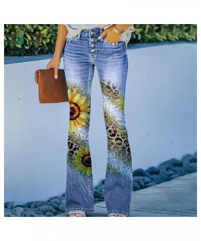 Flared Jeans for Women High Waisted Sexy Shaping Curvy Strtchy Bootcut Bell Bottom Denim Pants with Classic Wide Leg 11★yello...