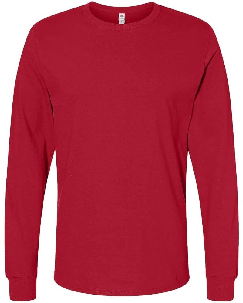 Men's Iconic Long Sleeve T-Shirt True Red $8.74 T-Shirts