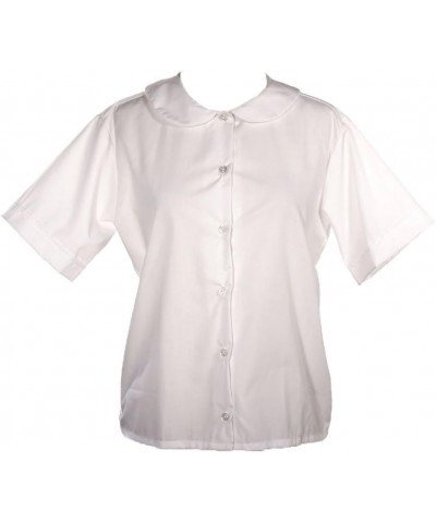 50's Fashions: Peter Pan Blouse - Adult Size XS to 2X White $10.24 Blouses