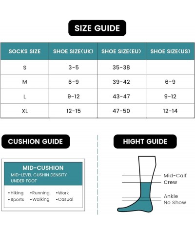 Mens Socks, 6 Pairs Anti-Blister Cushioned Breathable Running Cotton Socks, Athletic Ankle Sports Socks White-cl01a $11.04 Socks