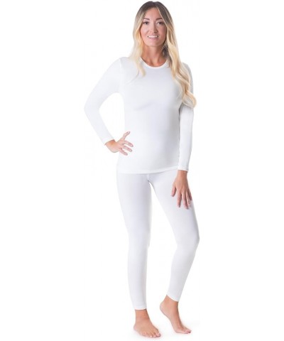 Thermal Underwear for Women (Long Johns Thermals Set) Shirt & Pants, Base Layer with Leggings/Bottoms Ski/Extreme Cold Heavy ...