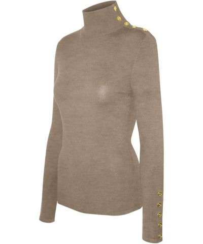 womens Pullover Sw950 / Camel $16.32 Sweaters