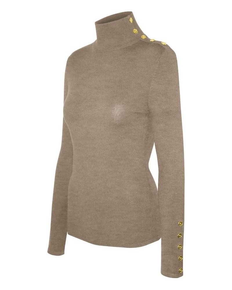 womens Pullover Sw950 / Camel $16.32 Sweaters