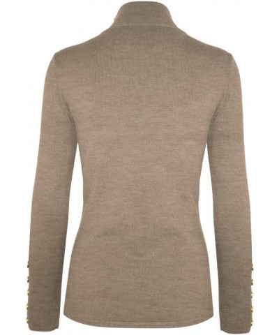 womens Pullover Sw950 / Camel $16.32 Sweaters