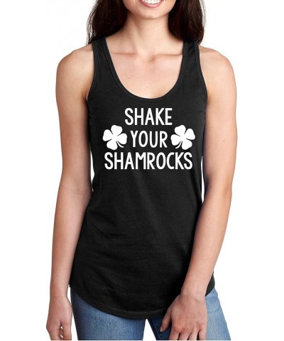 Shake Your Shamrocks Racerback Tank Black $14.74 Tanks