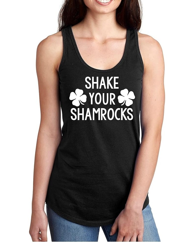 Shake Your Shamrocks Racerback Tank Black $14.74 Tanks