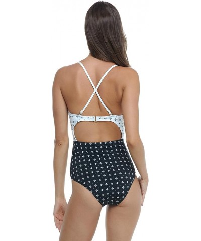 Women's Standard Paris One Piece Retro Styled Swimsuit Hideaway $11.97 Swimsuits