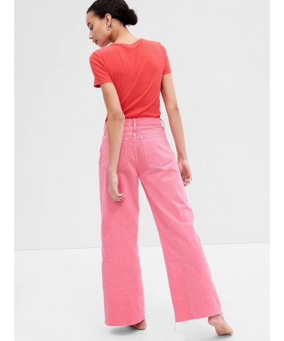 Women's Wide Leg Jeans Candy Coral $31.78 Jeans