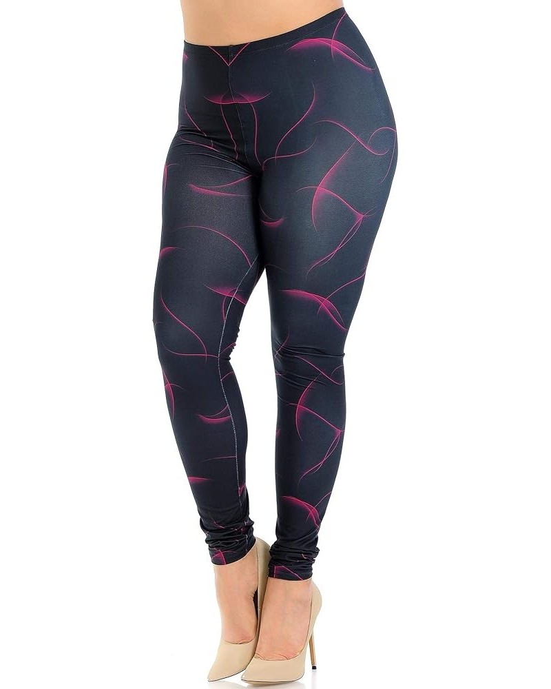 Creamy Soft Leggings - Premium Women's Plus Size Leggings & Designs - by USA Fashion™ Fuchsia Mist $17.89 Leggings