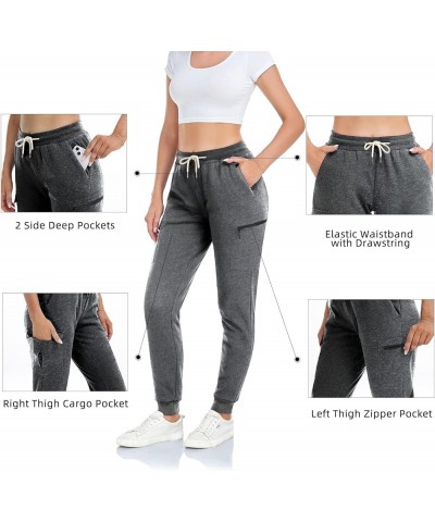 Women's 28" 31" 34" 36" Sherpa Polar Fleece Lined Jogger Pants Warm Sweatpants Thermal Athletic Lounge Petite Tall Regular-31...