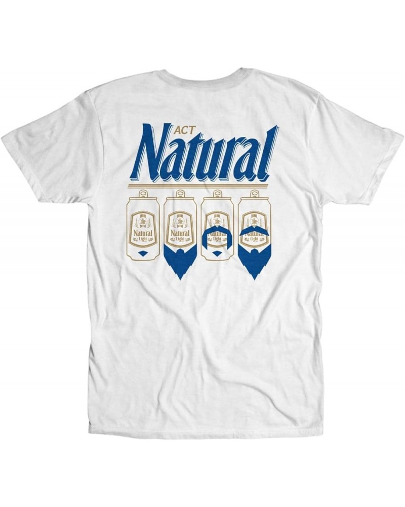 Natural Light Acting Natural Bus Retro Natty Beer 70s T-Shirt Styles - White $20.72 T-Shirts