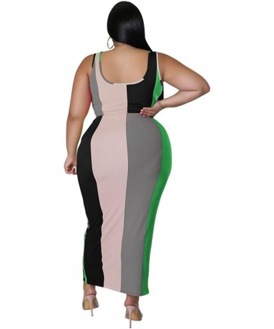 Tie Dye Plus Size Skirt Sets Women 2 Piece Outfits Sexy-Midi Skirt and Long Sleeve Top Sets Dresses women Green 218 $19.94 Suits