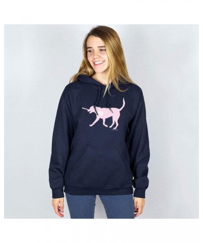 Girls Lacrosse Hooded Sweatshirt | LuLa The Lax Dog Pink Adults Sizes Adult Navy $22.56 Others