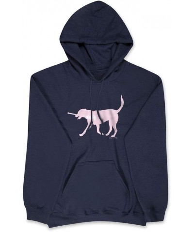 Girls Lacrosse Hooded Sweatshirt | LuLa The Lax Dog Pink Adults Sizes Adult Navy $22.56 Others