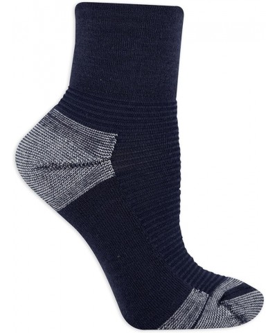 Women's Advanced Relief Blisterguard Socks-2 & 3 Pair Packs-Non-Binding Cushioned Comfort Textured Navy - Ankle (2 Pairs) $10...