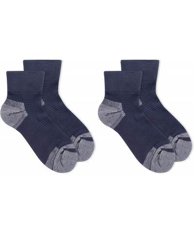 Women's Advanced Relief Blisterguard Socks-2 & 3 Pair Packs-Non-Binding Cushioned Comfort Textured Navy - Ankle (2 Pairs) $10...