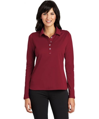 Women's DRI-FIT Long Sleeve Polo Varsity Red $26.12 Shirts