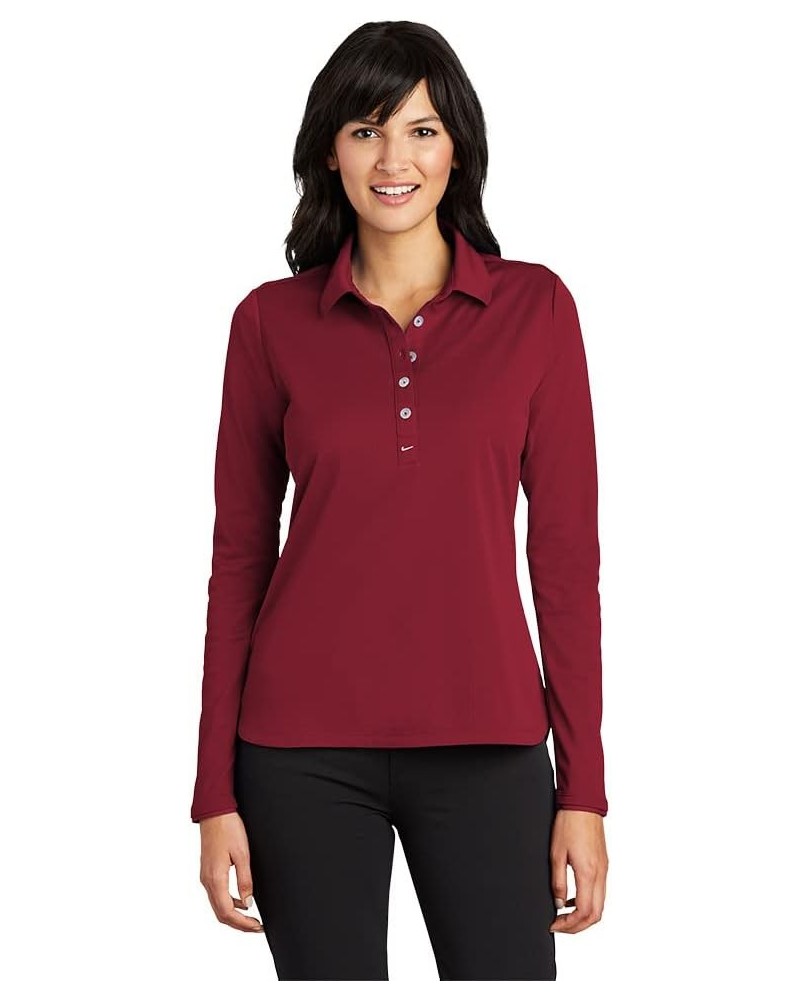 Women's DRI-FIT Long Sleeve Polo Varsity Red $26.12 Shirts