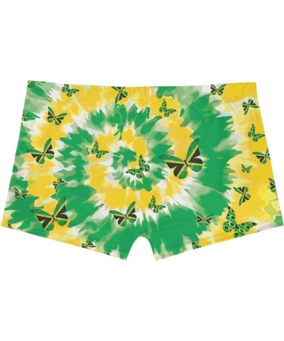 Womens Butt Lifting Sexy Yoga Shorts Workout Shorts High Waisted Active Hot Pants Jamaica Tie Dye Butterfly $9.53 Shorts