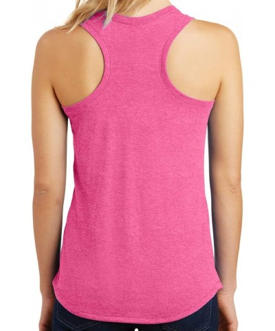 Women's Diamond Chakras Racerback Tank Top Peach $14.27 Activewear