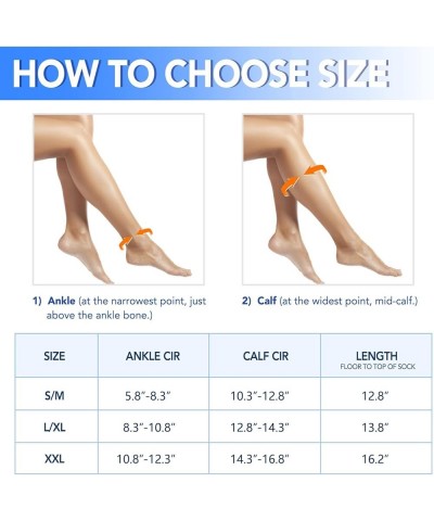 3 Pairs Zippre Compression Socks - Calf Knee High Open Toe Compression Stockings 15-20mmHg for Walking,Running 1 Pair Nude $1...