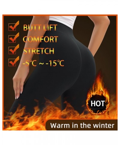 Fleece Lined Leggings for Women Thermal Tummy Control High Waist Winter Warm Workout Tights Wine $11.99 Leggings