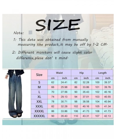 Straight Women Women Baggy Jeans Trousers High Waist E-Girl Style Streetwear Vintage Denim Womens Jeans Trendy Fall Jeans2-bl...