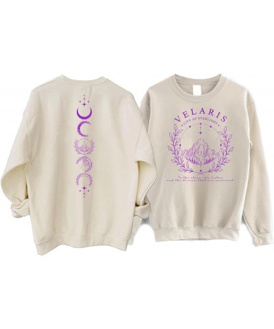 Velaris City of Starlight Sweatshirt - The Night Court Acotar Booklish Sweater, Velaris 2 Sided Sweatshirt Sand $20.00 Sweats...