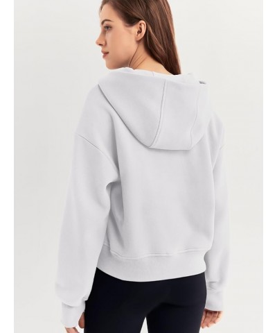 Womens Hoodies Quarter Zip Pullover Oversized Sweatshirts Half Zip Pullover With Pockets Fall Clothes White $20.89 Hoodies & ...