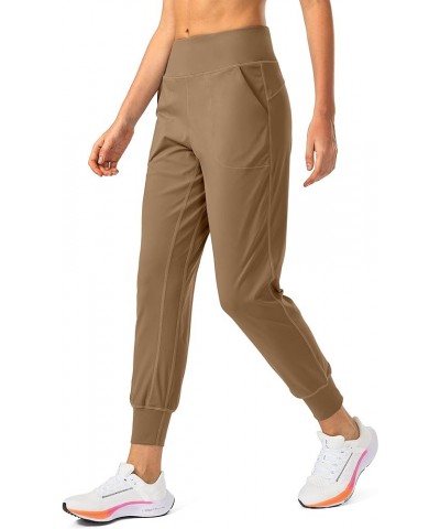 Women's Joggers with Zipper Pockets High Waisted Athletic Workout Yoga Pants Joggers for Women Regular Dark Khaki $15.75 Acti...