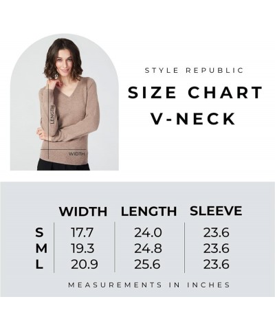 100% Pure Cashmere V-Neck Women's Sweater Maroon $37.44 Sweaters